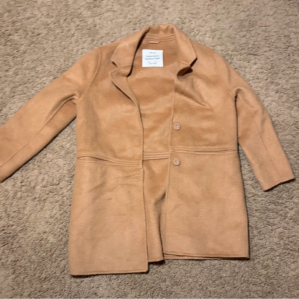 Zara Women's Camel Teddy Jacket
